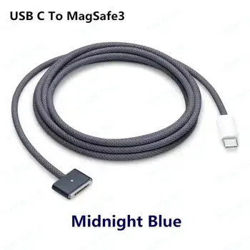 Оригинальный Магнитный Кабель Зарядного устройства 2 м USB-C К MagSaf * 3 Для Macbook Pro Air 13 14 16 M1 M2 A2779 A2452 A2780 A2681 A2442