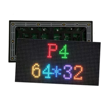Плата светодиодного дисплея P4 256x128 мм для наружного водонепроницаемого поверхностного монтажа SMD2525 HD полноцветный 64x32 пикселя интерфейс Hub75