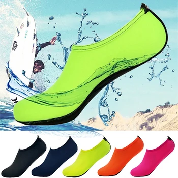 Пляжная водная обувь для женщин, Мужские кроссовки, быстросохнущие носки для плавания босиком, нескользящая обувь для плавания на открытом воздухе, серфинга, дайвинга