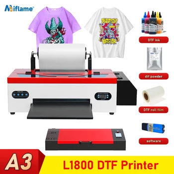 Принтер A3 DTF Непосредственно для переноса пленки На принтер Для Печати Футболок Epson L1800 Печатная машина Для Ткани Текстиль 13 