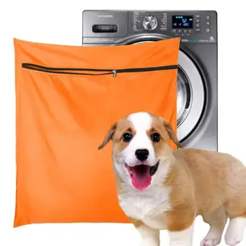 Сумка для мытья домашних животных, фильтрующая сумка для мытья шерсти домашних животных, изготовленная из высококачественного полиэстера, Сумка для мытья мелкой сетки Для зоотоваров, постельных принадлежностей