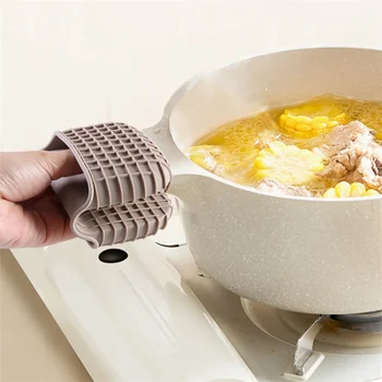 Термоизоляционный зажим для рук Многоцелевая кухонная перчатка Подвесное хранение Портативные силиконовые Перчатки для духовки Кухонные аксессуары