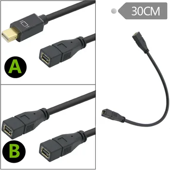 Тестовый удлинитель Mini DP от розетки к розетке Mini DisplayPort 0,3 М