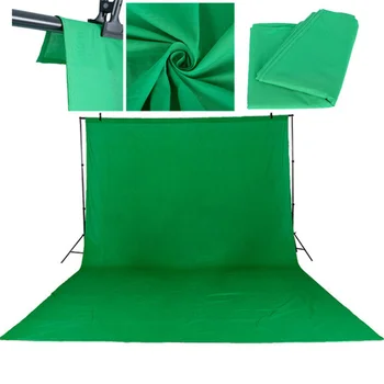 Фон для фотостудии, тканевая фотография, профессиональный фон, гладкий нетканый Складной зеленый экран для портретного видео, ТВ