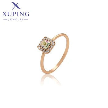 Ювелирные изделия Xuping Новое поступление, кольцо с кристаллом квадратной формы для женщин A00857200